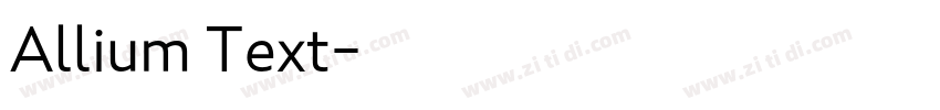 Allium Text字体转换